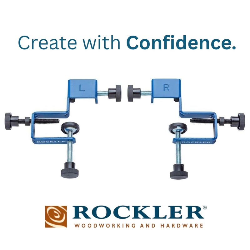 Rockler Cabinet Drawer Installation Clamps â€“ Right, Left-Side Drawer, Cabinet Tools â€“ Steel, Plastic Drawer Front - Front Woodworking Clamps for Easy, Fast Installation - Image 2
